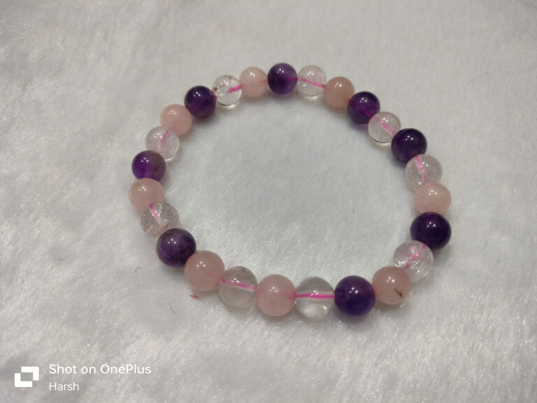 Amethyst + Rose + Clear Quartz